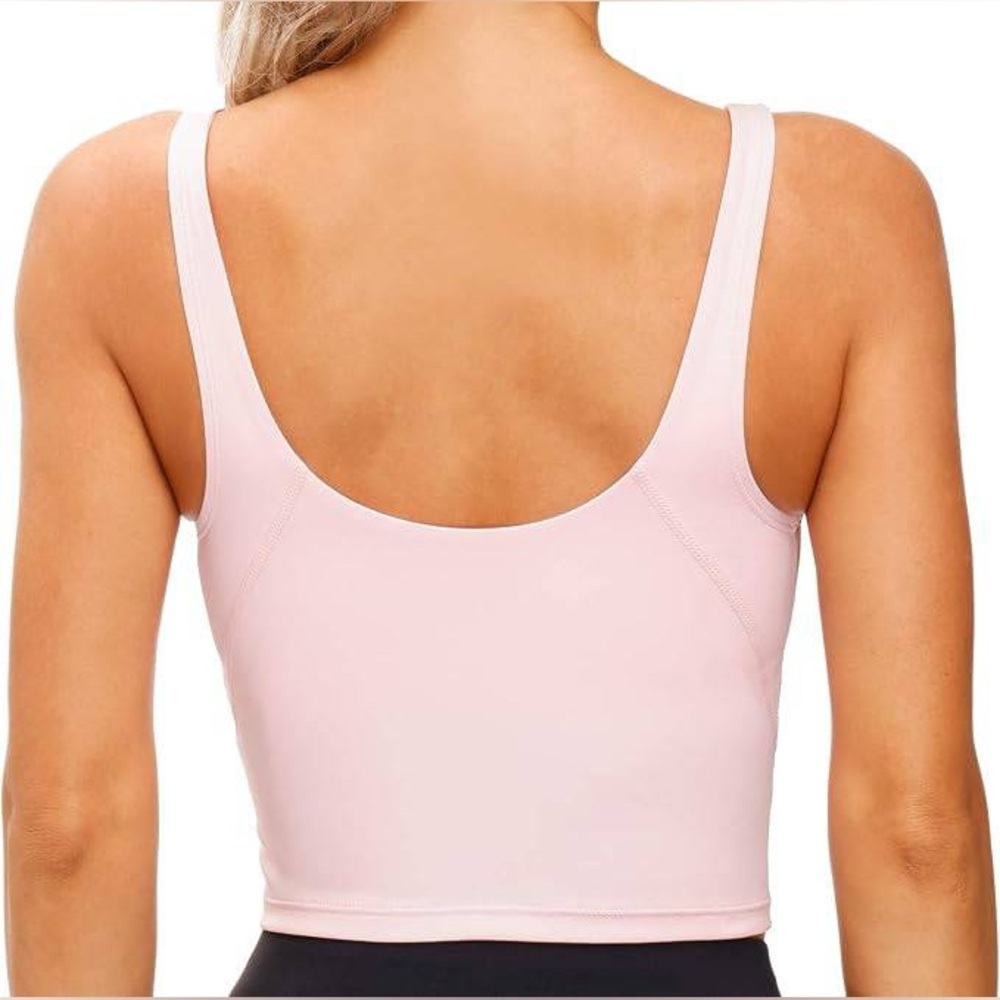 THE GYM PEOPLE Women's Sports Bra, Small, Pink - Picture 2 of 4
